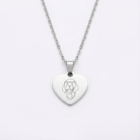 Ogrlica Srce Sa Likom Tvog Ljubimca