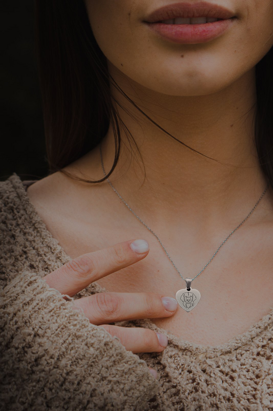 Ogrlica Srce Sa Likom Tvog Ljubimca